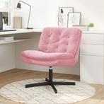 vidaXL Draaibare Relaxstoel met kussen Anders Roze 63 x 75 x, Huis en Inrichting, Stoelen, Verzenden, Nieuw