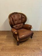Gebruikte Leren Fauteuil - S3562, Huis en Inrichting, Fauteuils, Ophalen, Nieuw