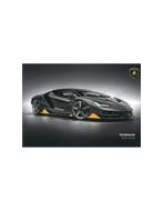 2016 LAMBORGHINI CENTENARIO BIJLAGE INSTRUCTIEBOEKJE ENGELS