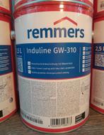 Remmers GW-310 Zwarte induline beits houtlak RAL 9005, Nieuw, Beits, Zwart