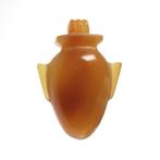 Oude Egypte, Nieuwe rijk Kornalijn Hart Amulet, Antiek en Kunst