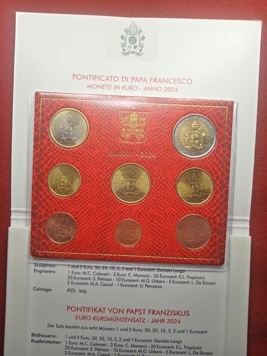 Vaticaan. Mint Set 2024, 8 valores (Zonder Minimumprijs), Postzegels en Munten, Munten | Europa | Euromunten