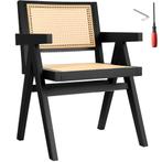 Eetkamerstoel Lizzy met Weens vlechtwerk in boho-stijl - zwa, Huis en Inrichting, Stoelen, Verzenden, Nieuw