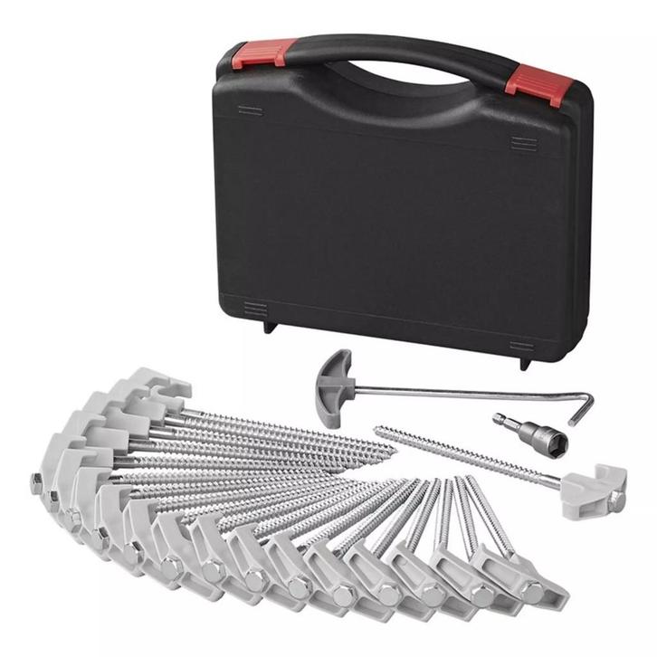 ProPlus Tentharingen - Schroefbaar Metaal - Kunststof Haa..., Caravans en Kamperen, Kampeeraccessoires, Nieuw, Ophalen of Verzenden