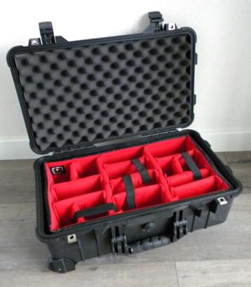 PELI CASE 1510/1560 met RED DIVIDERS beschikbaar voor biedingen