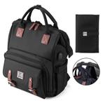 Brisby Overzichtelijke Luiertas – Verzorgingstas SET - ZWART, Kinderen en Baby's, Luiertassen, Ophalen of Verzenden, Nieuw, Rugzak