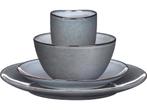 Mica Decorations Tabo Serviesset 4 Persoons - Grijs, Huis en Inrichting, Keuken | Servies, Verzenden, Nieuw