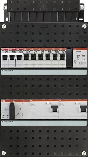 ABB groepenkast 3-fase, 6 groepen, 2 Aardlekschakelaars, Doe-het-zelf en Verbouw, Elektra en Kabels