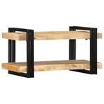 vidaXL Wandschap 70x33x35 cm massief ruw mangohout, Huis en Inrichting, Verzenden, Nieuw