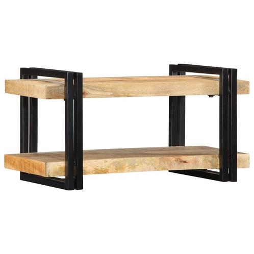 vidaXL Wandschap 70x33x35 cm massief ruw mangohout, Huis en Inrichting, Woonaccessoires | Cd- en Dvd-rekken, Nieuw, Verzenden