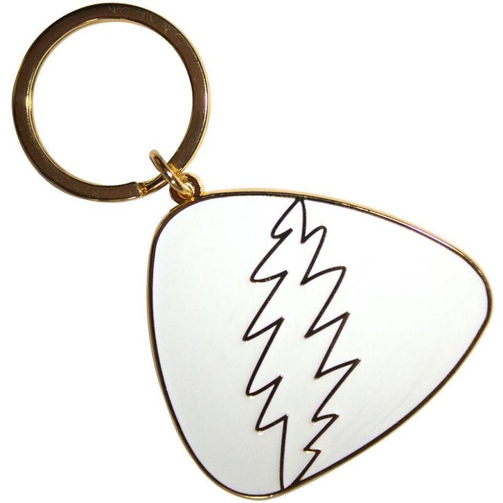 Grateful Dead - White Plectrum - Sleutelhanger off. merch, Verzamelen, Muziek, Artiesten en Beroemdheden, Gebruiksvoorwerp, Nieuw