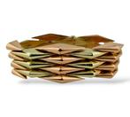 Armband - 14 karaat Roségoud, Geel goud, Sieraden, Tassen en Uiterlijk, Armbanden, Nieuw