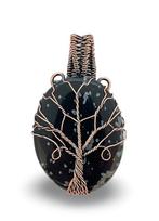 Snowflake Obsidian - Levensboom - koper - 5,5 cm - Hanger, Verzamelen, Mineralen en Fossielen