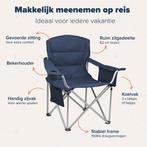 2dekans | TRVLMORE Campingstoel - Opvouwbaar - XL -, Huis en Inrichting, Stoelen, Ophalen of Verzenden, Zo goed als nieuw, Blauw