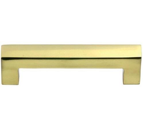 Meubelgreep Karé 96 mm messing ongelakt, Doe-het-zelf en Verbouw, Hang- en Sluitwerk, Nieuw, Ophalen of Verzenden