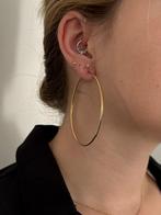Gold plated oorringen 40-50-60 of 70 mm groot, Verzenden, Nieuw, Zilver