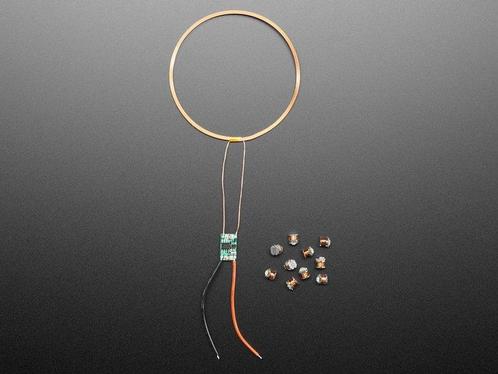 Small Inductive Coil and 10 Wireless LED Kit - 5V Adafrui..., Hobby en Vrije tijd, Elektronica-componenten, Verzenden