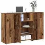 vidaXL Receptiebalie 155x50x103,5 cm bewerkt hout oud, Huis en Inrichting, Verzenden, Nieuw