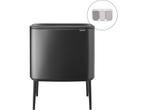 Brabantia Bo Touch Bin Prullenbak - 3 x 11 liter -, Verzenden, Zo goed als nieuw