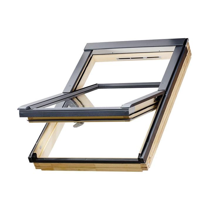 Fakro grenen tuimeldakraam FTP-V U3 94x140 cm, Doe-het-zelf en Verbouw, Glas en Ramen, Dubbelglas, Nieuw, Dakraam, Minder dan 80 cm