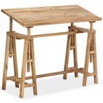 Tekentafel Mangohout 116cm | Retourdeal | 60% Korting!, Huis en Inrichting, Ophalen of Verzenden, In hoogte verstelbaar, Nieuw
