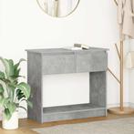 vidaXL Wandtafel met lades 85,5x38,5x74,5 cm betongrijs, Huis en Inrichting, Tafels | Bijzettafels, Verzenden, Nieuw