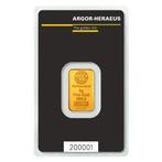 5 gram - Goud - 5 Gram 9999 Gold Bar Argor-Heraeus Kinebar, Postzegels en Munten, Edelmetalen en Baren
