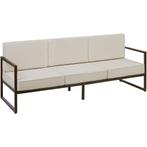 Tuin-loungebank Comosa, 3-zits, XXL kussens - bruin / beige, Tuin en Terras, Tuinsets en Loungesets, Verzenden, Nieuw
