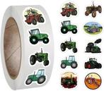 Sluitstickers trekkers tractor beloning rond etiket 2,5 cm, Ophalen of Verzenden, Nieuw