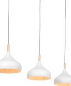 2dekans | Mexlite - hanglamp - Bjorr - wit - hout metaal -, Huis en Inrichting, Lampen | Hanglampen, Ophalen of Verzenden, Zo goed als nieuw