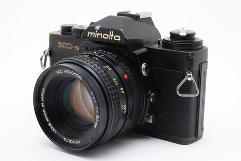 Minolta XD-S black + MD Rokkor 1.7/50mm Single lens reflex, Audio, Tv en Foto, Fotocamera's Analoog