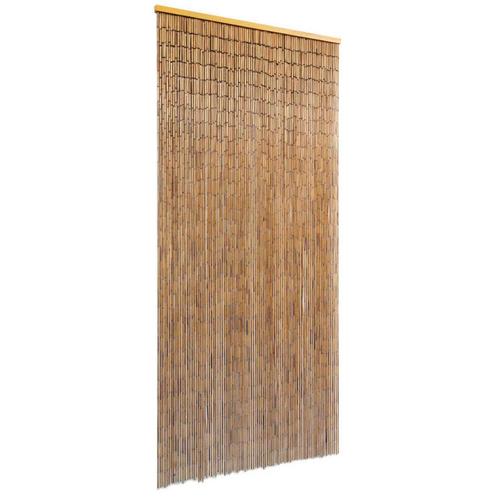 vidaXL Deurgordijn 90x200 cm bamboe, Huis en Inrichting, Stoffering | Gordijnen en Lamellen, Bruin, Nieuw, Verzenden