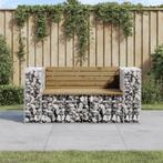 vidaXL Tuinbank schanskorfontwerp 143x71x65,5 cm, Verzenden, Nieuw