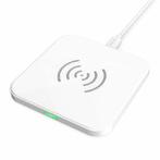 NIEUW: Draadloze oplader pad 10W wit met USB stekker, Ophalen of Verzenden, Nieuw
