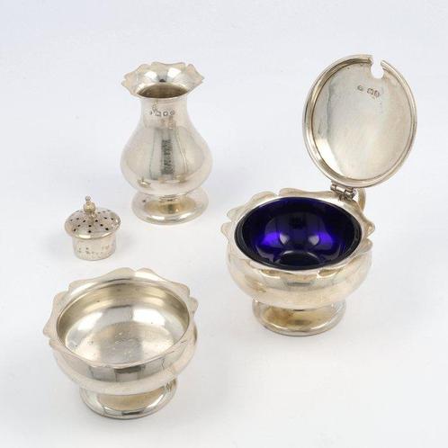 Josiah Williams & Co - Peper, zout & mosterd - Condimentset, Antiek en Kunst, Antiek | Goud en Zilver