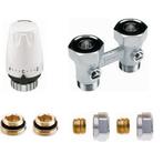Set recht 15mm knel - thermostatisch - Radson Integra, Doe-het-zelf en Verbouw, Verwarming en Radiatoren, Verzenden, Nieuw