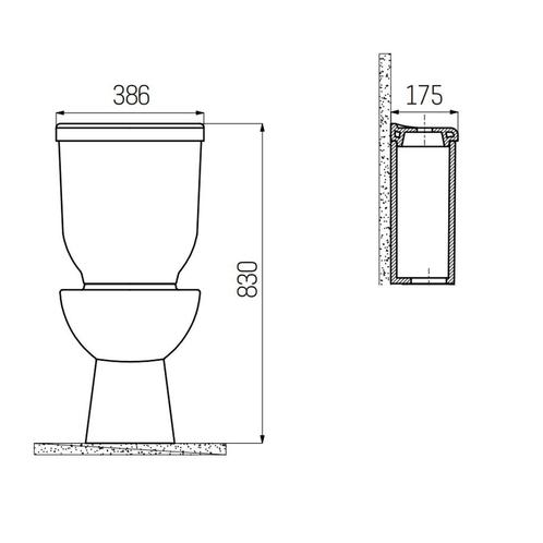 Reservoir Boss & Wessing Sedef Wit, Doe-het-zelf en Verbouw, Sanitair, Ophalen of Verzenden