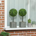 TRUUSK Set van 2 UV-bestendige Kunstplanten in Pot - Geschik, Verzenden, Nieuw