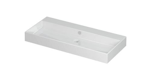 Wastafel Unlimited Porselein zonder kraangat 100 cm x 45 cm, Doe-het-zelf en Verbouw, Sanitair, Overige typen, Nieuw, Ophalen of Verzenden