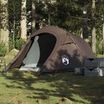 vidaXL Tunneltent 3-persoons waterdicht bruin, Verzenden, Nieuw, Tot en met 2