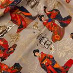 Decoratief Textiel - Oosters Motief met Geisha - Meubelstof