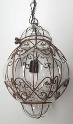 Gekooide hanglamp - Glas, Staal - Venetiaanse stijl hanglamp, Antiek en Kunst