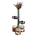 GGM Gastro | (4 stuks) Jam etagere / Buffethouder - Chroom -, Verzenden, Nieuw in verpakking