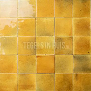 Wandtegel hanoi caramel geel 10x10 wandtegel tegeloutlet beschikbaar voor biedingen