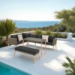 Wicker lounge Pula met aluminium frame - natuur, Verzenden, Nieuw
