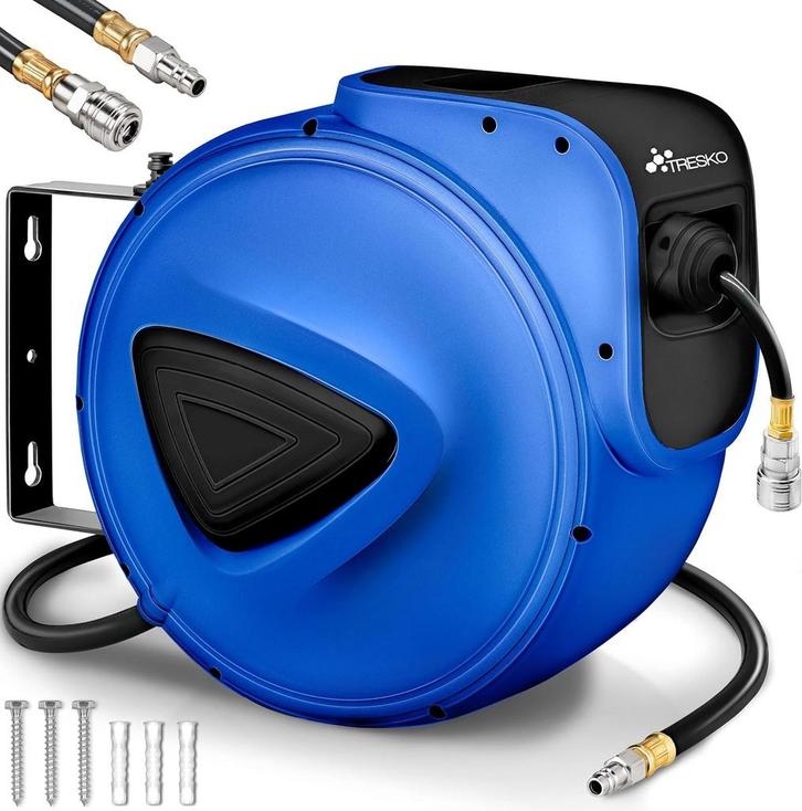 Automatische Luchtslanghaspel - Luchthaspel - 30 meter - Bla, Tuin en Terras, Overige Tuin en Terras, Nieuw, Verzenden