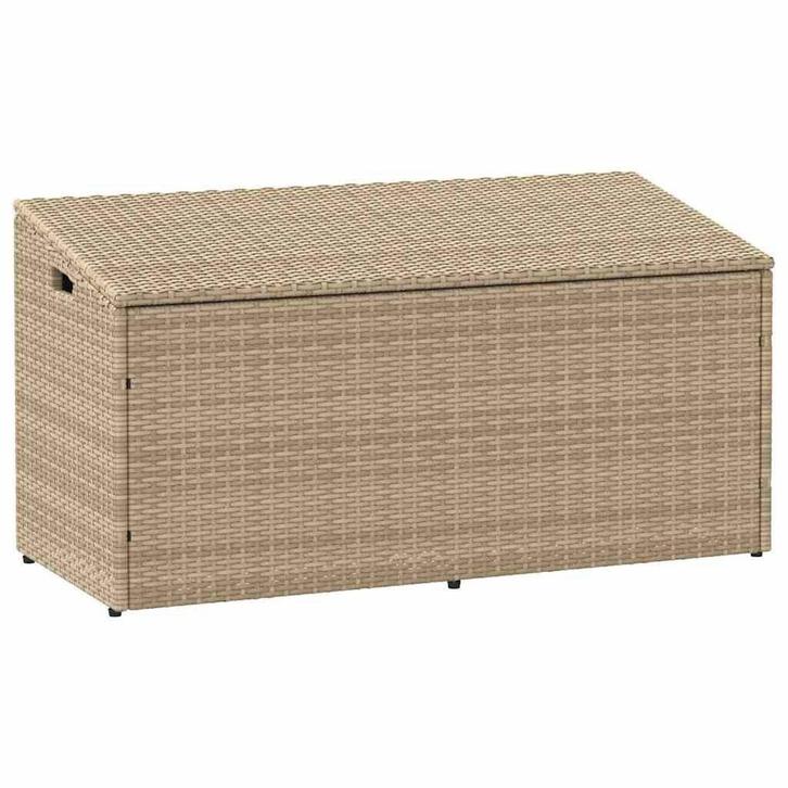 Tuinbox Beige 110cm | Retourdeal | 40% Korting!, Tuin en Terras, Bergingen en Tuinkasten, Nieuw, Kunststof, Ophalen of Verzenden