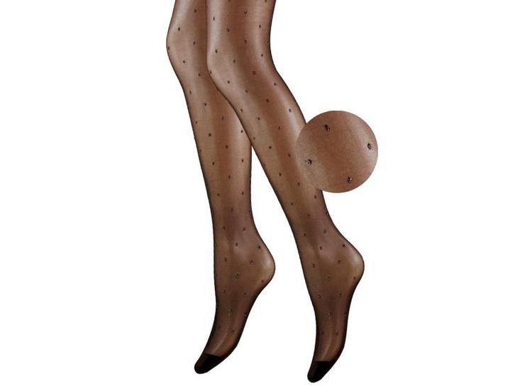 Panty met glitter stippen - Zwart/Zilver, Kleding | Dames, Leggings, Maillots en Panty's, Verzenden