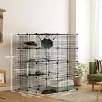 Kattenkooi Voor Binnen 4-verdiepingen DIY-Kattenverblijf Met, Dieren en Toebehoren, Knaagdieren en Konijnen | Hokken en Kooien