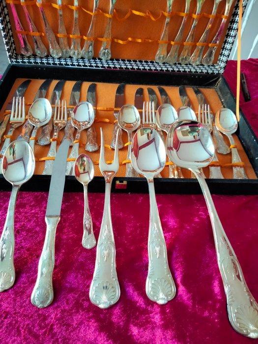 Bestekset voor 12 personen (50) - Verzilverd, Antiek en Kunst, Antiek | Meubels | Tafels